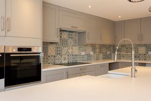 Quartz worktops - central island- click for photo gallery